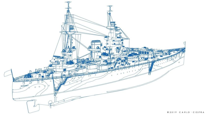 Линкор Нельсон чертежи