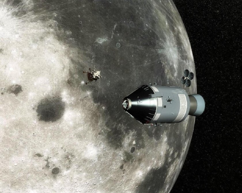 Луна в космосе