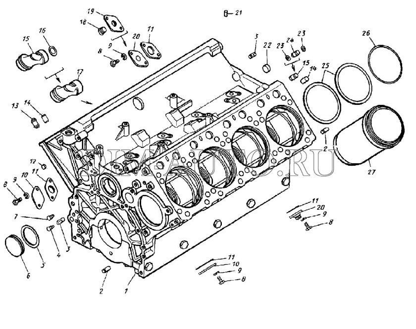 Блок КАМАЗ 740