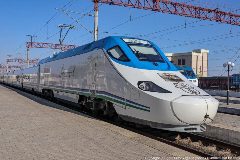 Узбекистан скоростной поезд Афросиаб