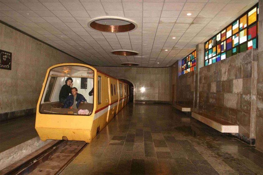 Метро Абхазии Новоафонской пещере