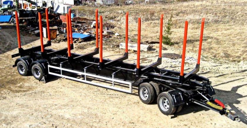 Прицеп сортиментовоз т8307в