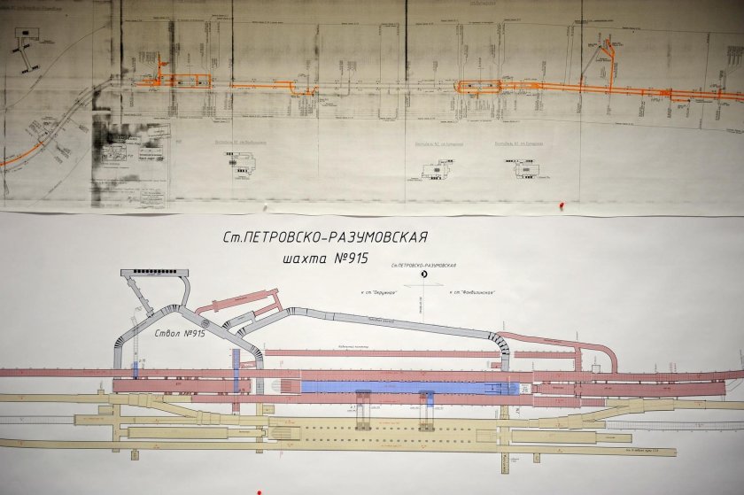 Схема станции метро Петровско-Разумовская Люблинской линии