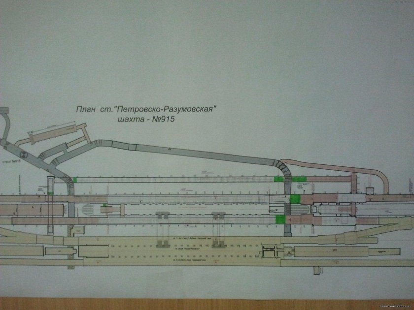 Схема станции Петровско-Разумовская