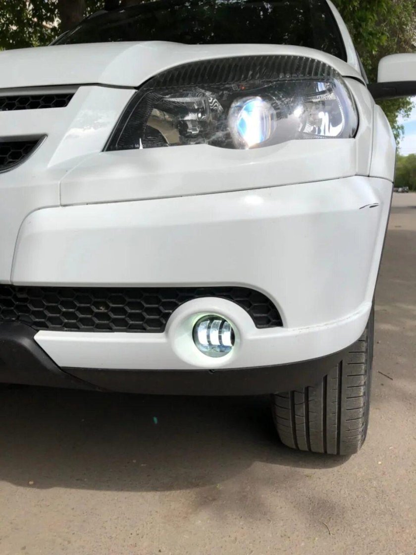 Led туманки на ниву Шевроле