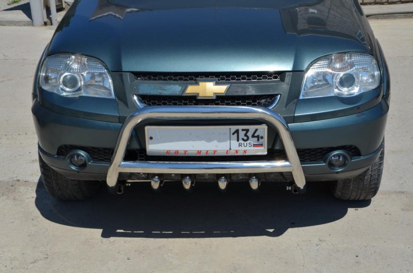 Защита бампера Нива Шевроле