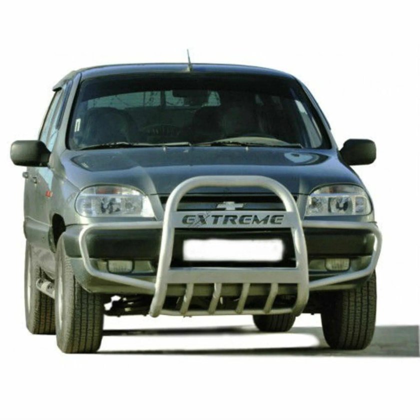 Защита переднего бампера 2123