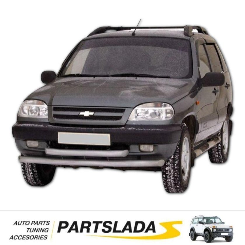 Защита переднего бампера Niva Chevrolet