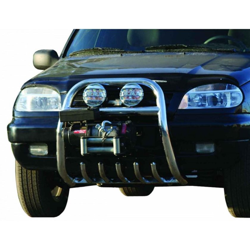 Защита переднего бампера Нива Шевроле