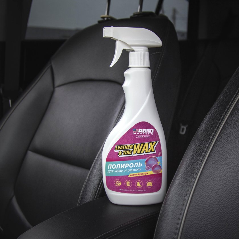 Полироль для кожи и резины abro masters