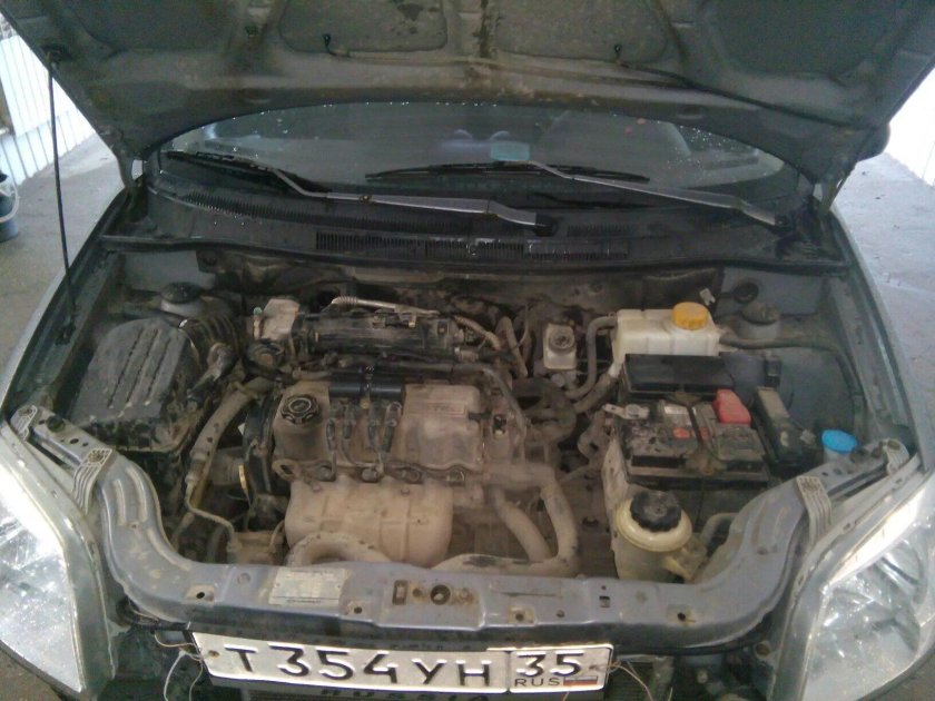 Авео т250 1.2 подкапотка
