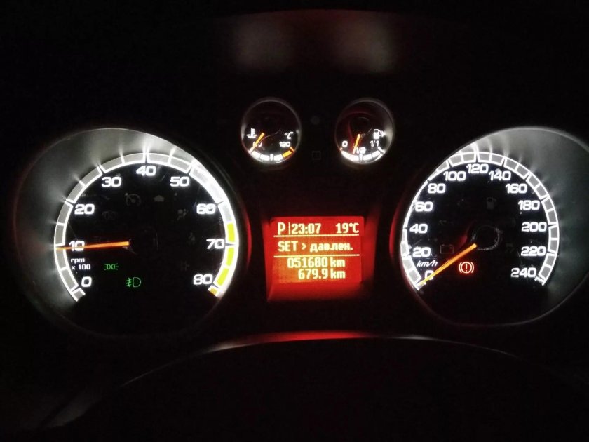 Лампы индикаторы приборной панели Форд фокус 2