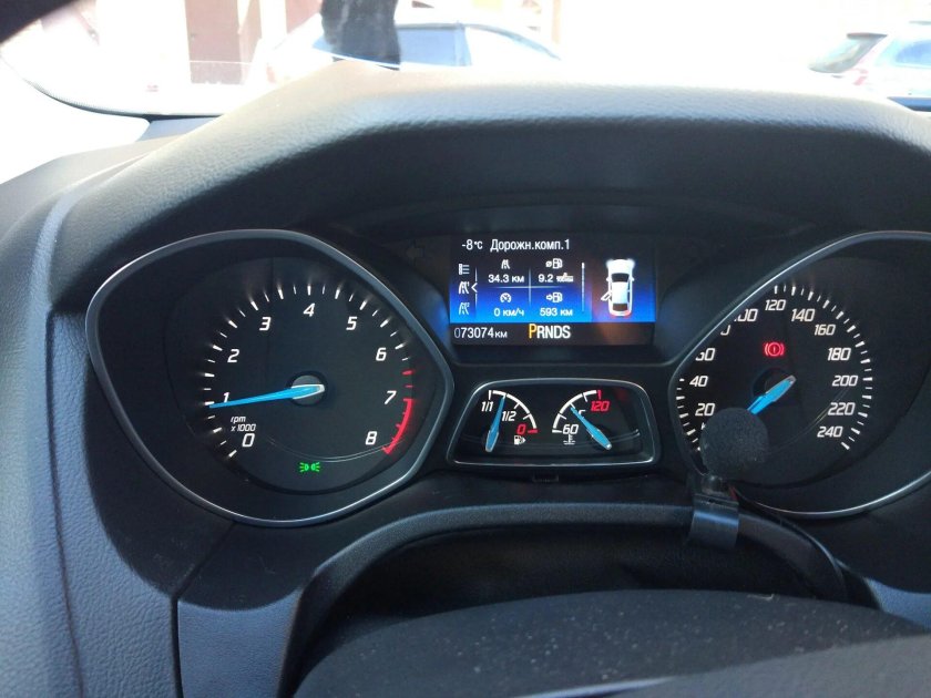 Приборка рп7 на Форд фокус 3