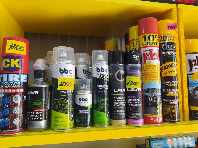 Автохимия для автомобиля