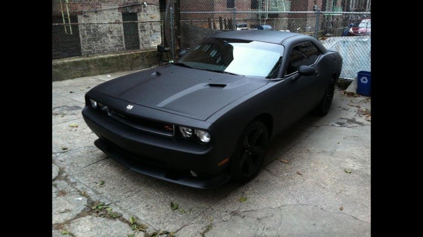 Dodge Challenger 1969 черный матовый