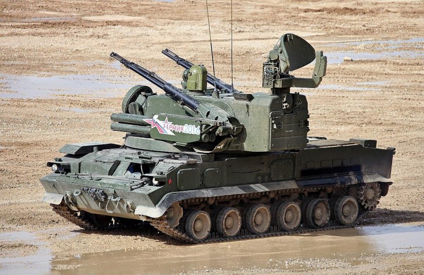 Зенитный ракетно-пушечный комплекс 2к22 "Тунгуска"