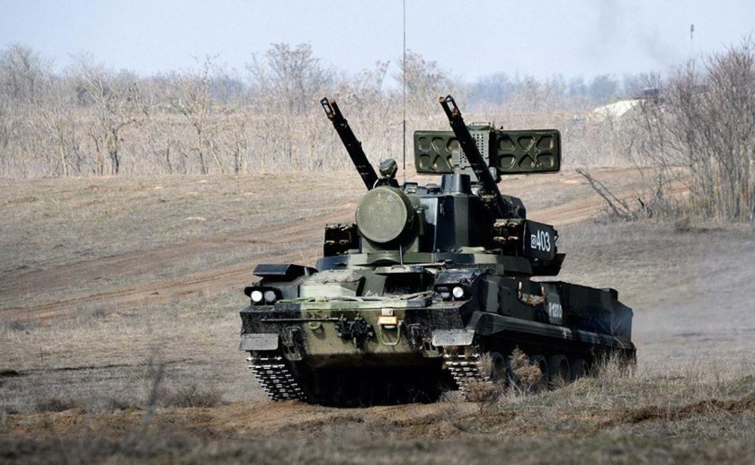 Зенитный ракетно-пушечный комплекс 2к22 "Тунгуска"