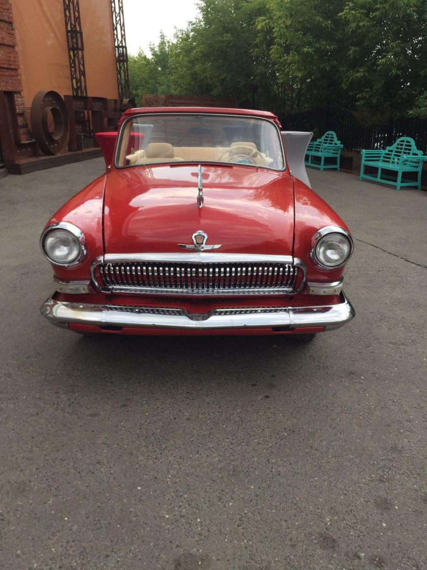 Газ 21 красная кабриолет