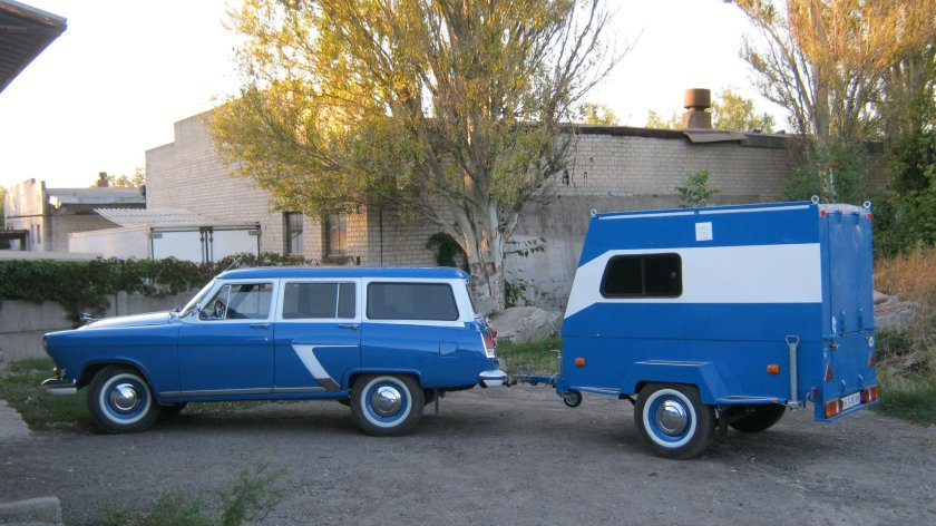 ГАЗ 24 С прицепом