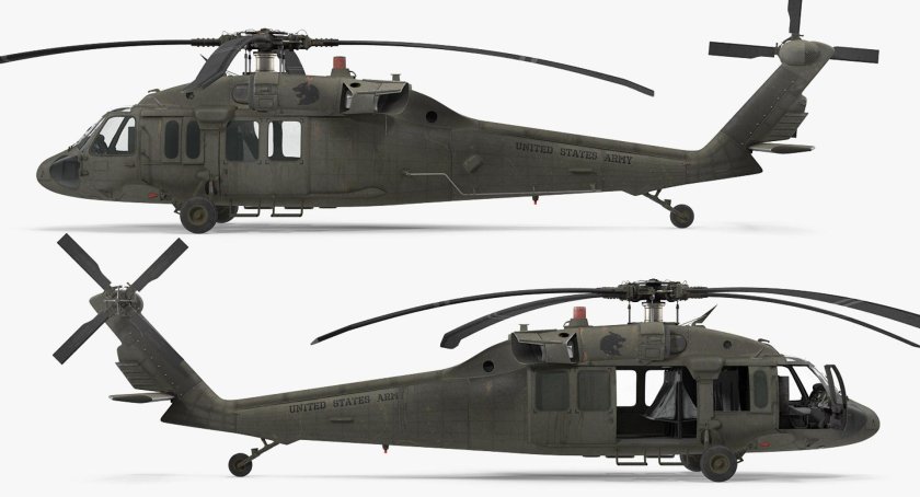 Вертолёт uh-60 Black Hawk чертежи