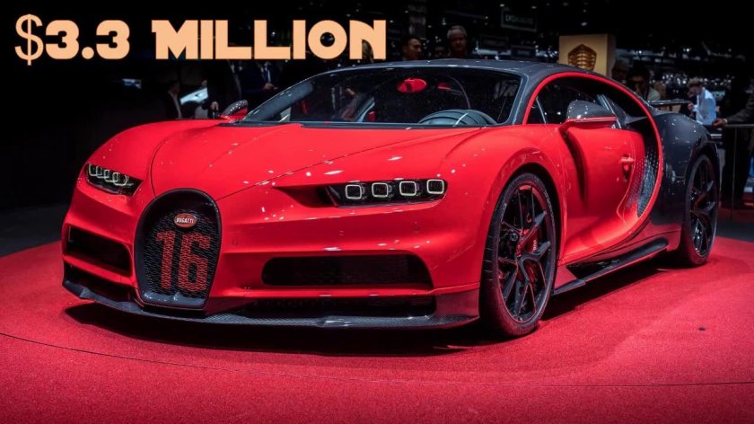 Бугатти ЧИРОН красная