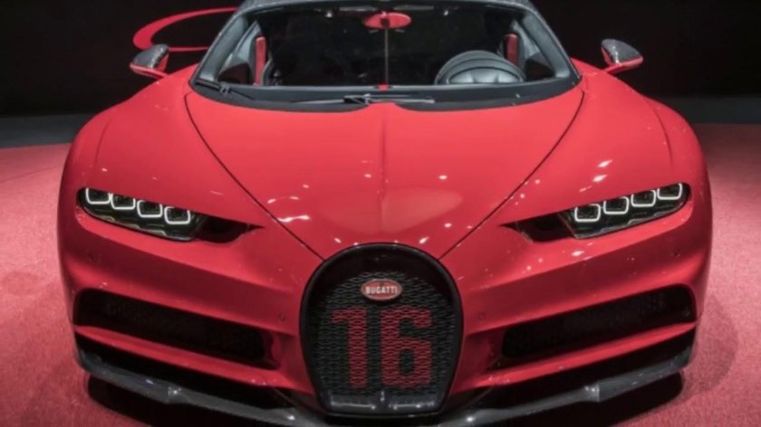 Bugatti Chiron Red Carbon