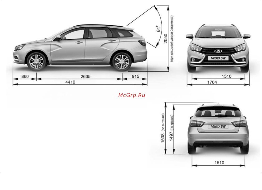 Лада Веста св Размеры