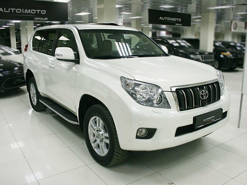 Тойота ленд Крузер Прадо белый