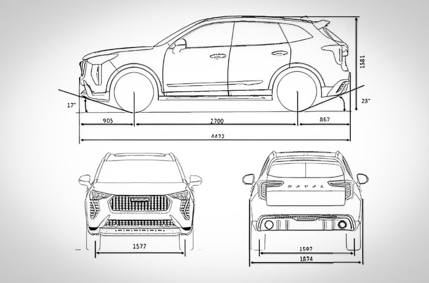 Габариты Хавал ф7