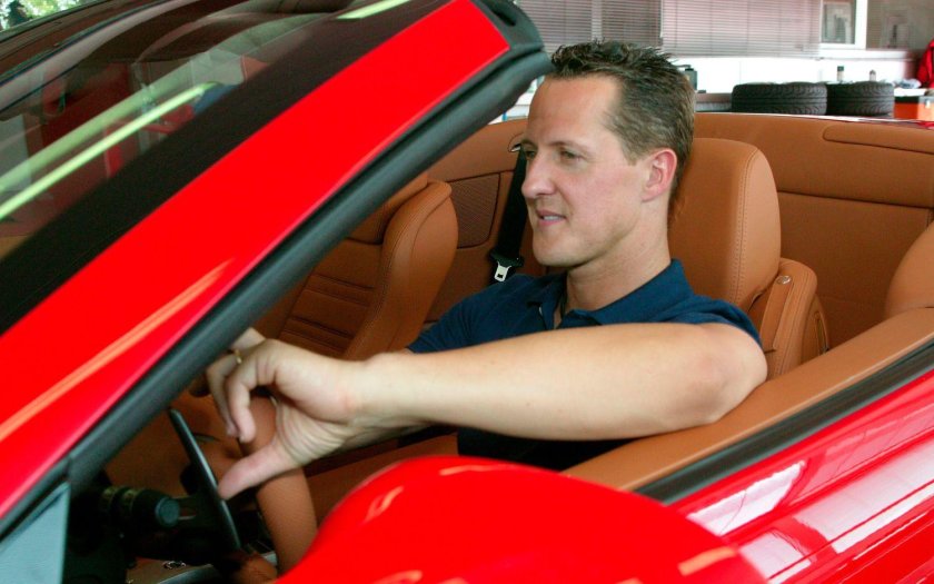 Михаэль Шумахер за рулем