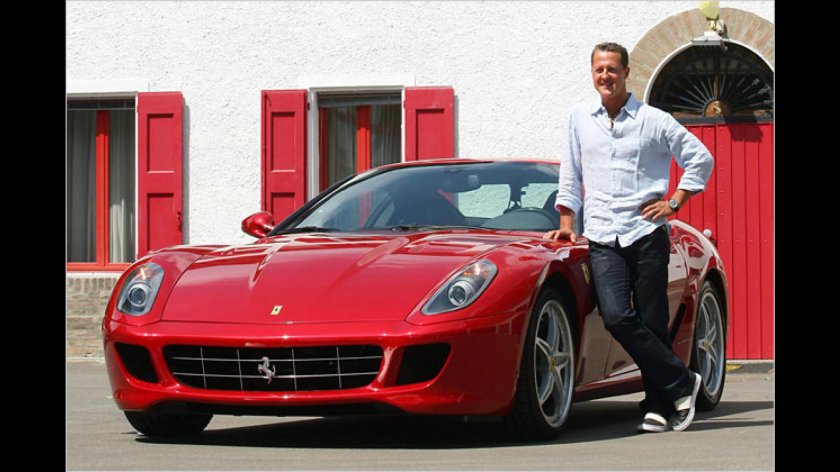 Михаэль Шумахер фотосессия Феррари