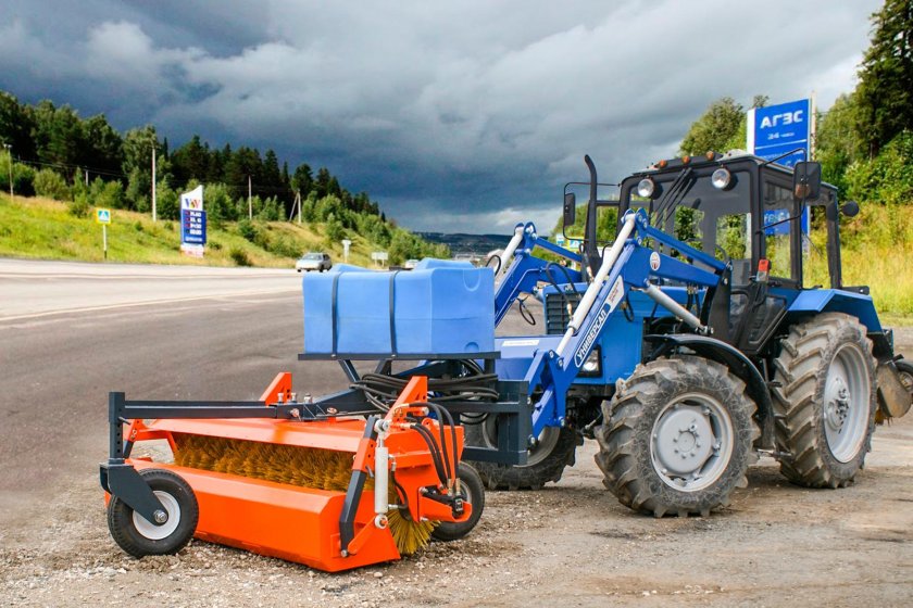 Щетка Коммунальная с гидроприводом для МТЗ 82