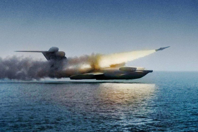 Каспийский монстр экраноплан лунь