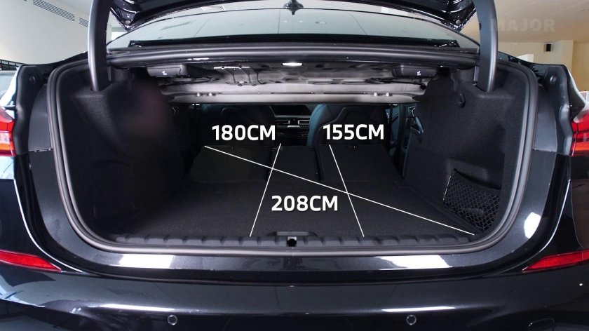 Размер багажника BMW f10 ширина