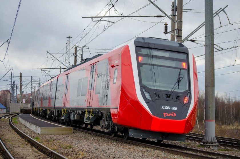 Электропоезд ласточка эс1 001