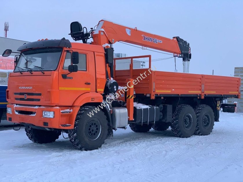 Shacman 8х4 с КМУ Hangil HGC 1235