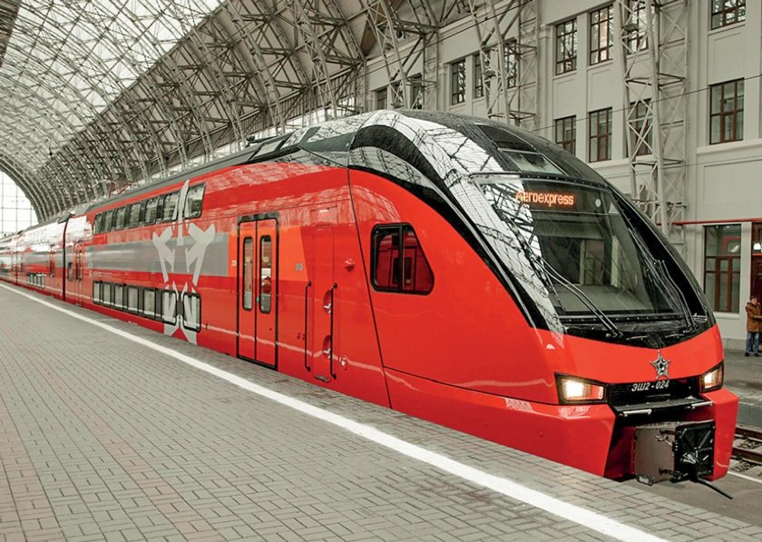 Поезд Аэроэкспресс в Домодедово