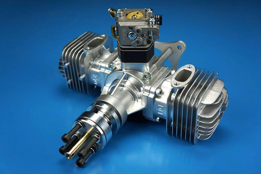 DLE 50 бензиновый авиамодельный двигатель