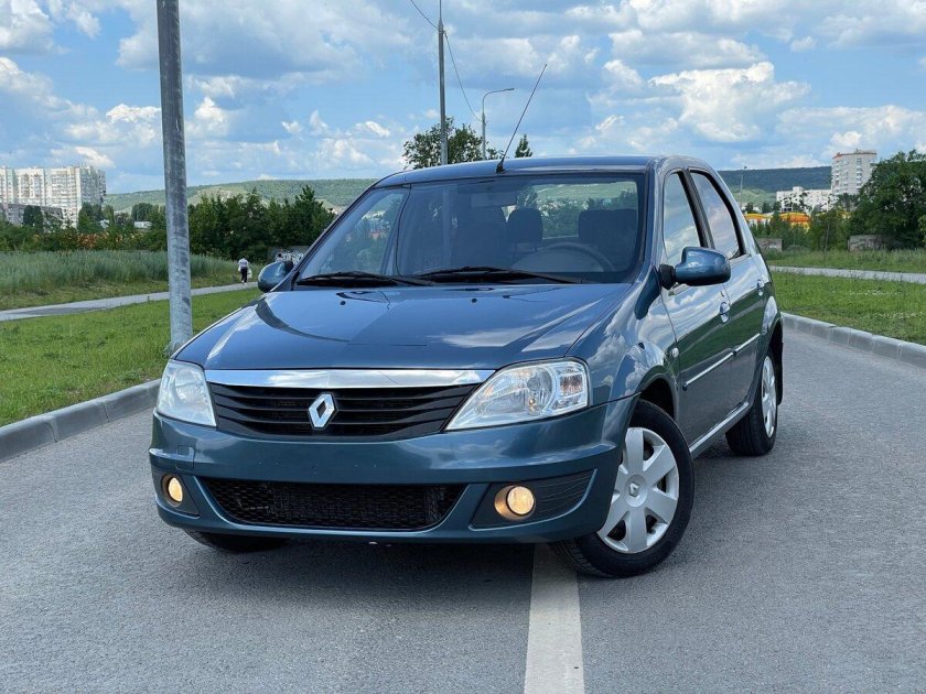 Рено Логан 2010 черный