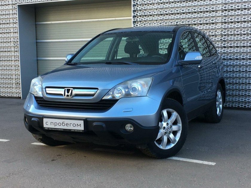 Honda CR-V, 2007г зимние фото цвет серо-голубой