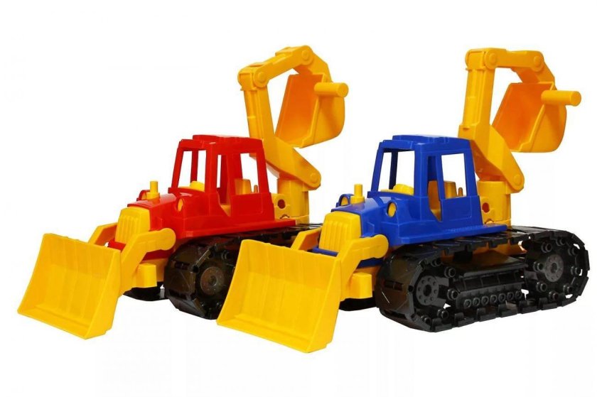 Трактор Нордпласт Байкал с грейдером и ковшом