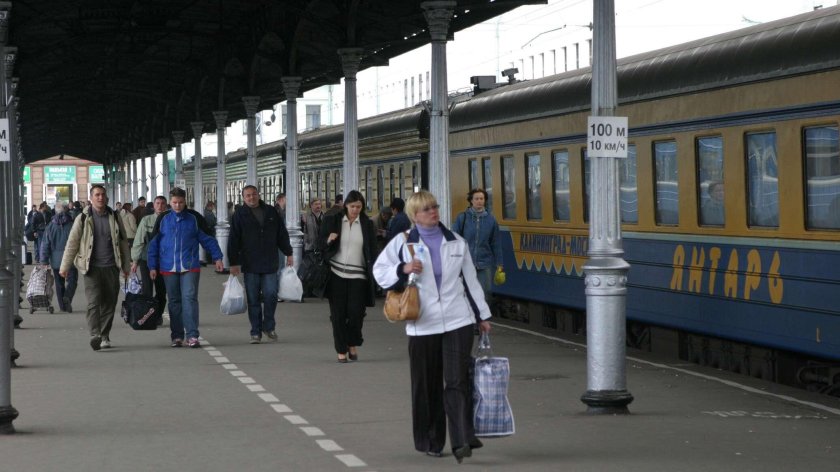 Поезд янтарь Москва Калининград