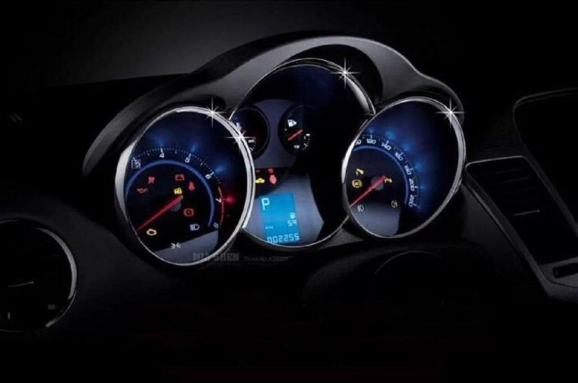 Кольца на приборную панель Шевроле Круз