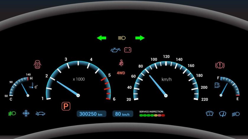 Панель машины