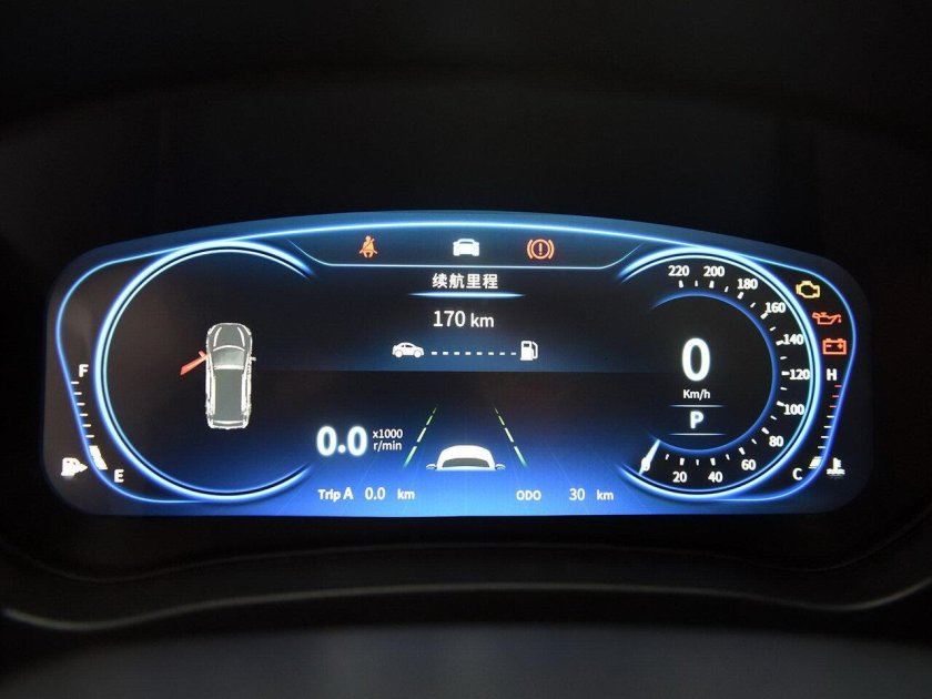 Цифровая приборная панель LCD е53