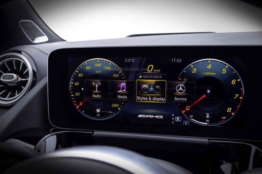 Мерседес GLA приборная панель