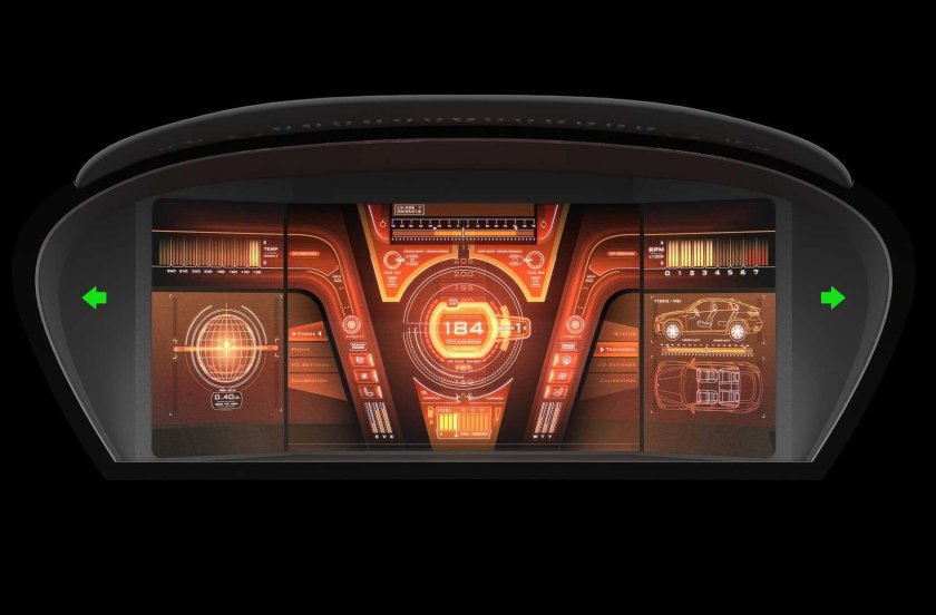 LCD приборная панель Cyberpunk