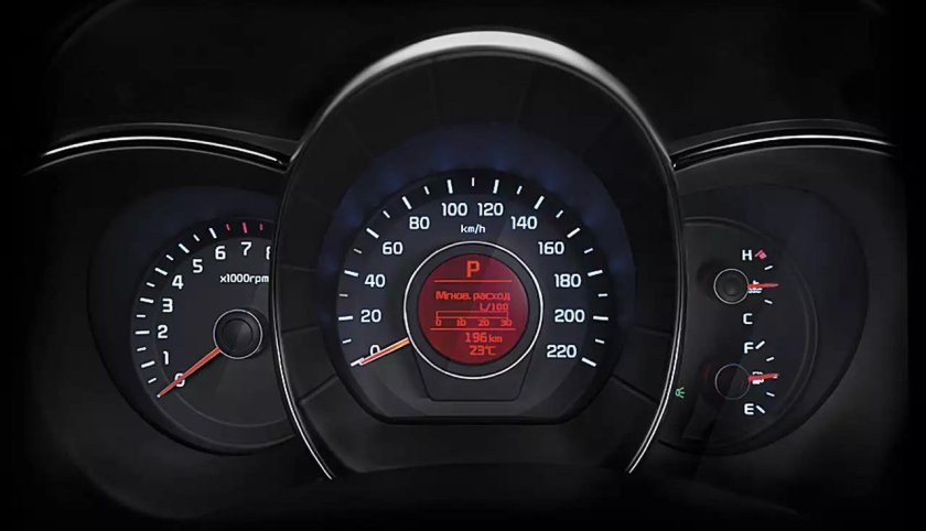 Kia Rio 2015 приборная панель