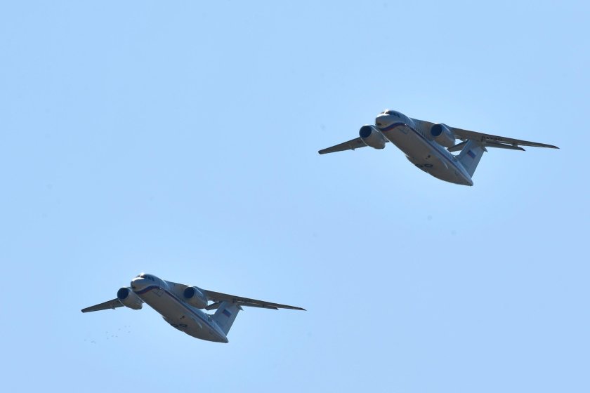 Крен самолета АН 148