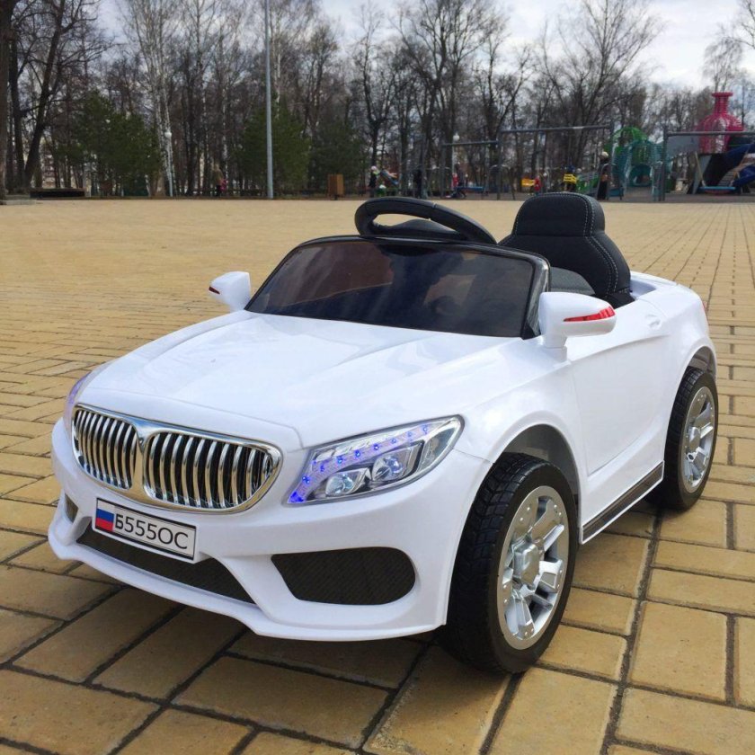 BMW белый электромобиль е111кх